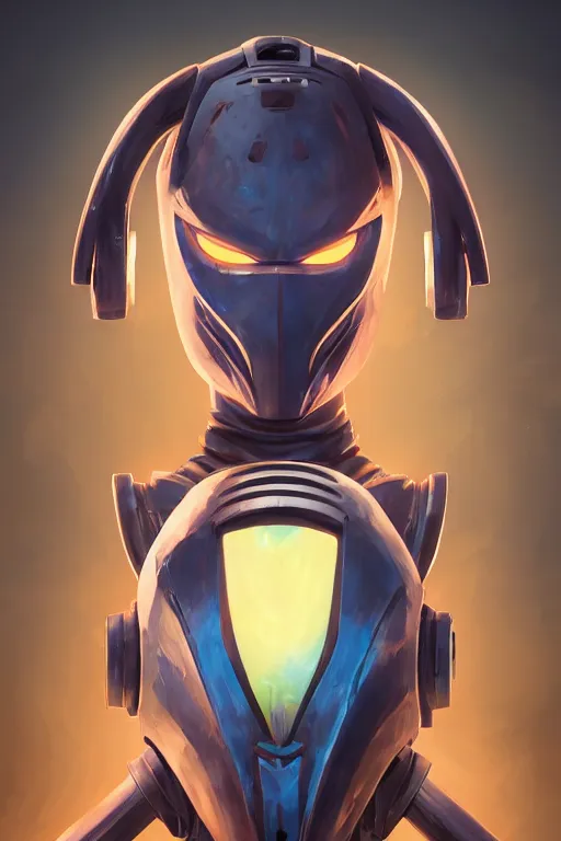 Image similar to epic mask helmet robot ninja portrait stylized as fornite style game design fanart by concept artist gervasio canda, behance hd by jesper ejsing, by rhads, makoto shinkai and lois van baarle, ilya kuvshinov, rossdraws global illumination radiating a glowing aura global illumination ray tracing hdr render in unreal engine 5