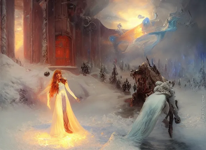 Prompt: portal to frozen hell by vladimir volegov and alexander averin and delphin enjolras and daniel f. gerhartz