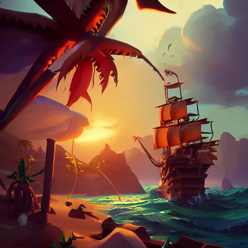 Image similar to jack the pirate mermaid on sea of thieves game avatar hero, behance hd by jesper ejsing, by rhads, makoto shinkai and lois van baarle, ilya kuvshinov, rossdraws global illumination