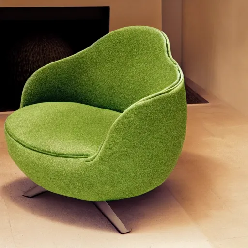 Image similar to armchair in the shape of an avocado