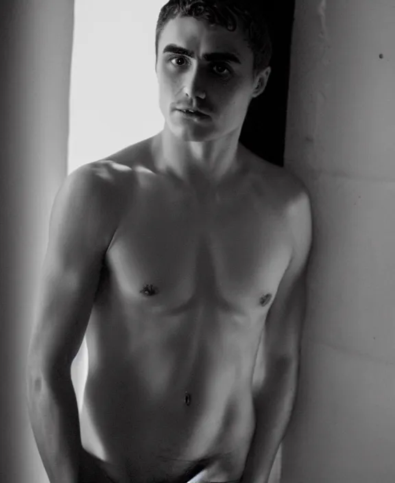 Prompt: portrait of dave franco photographed by nan goldin