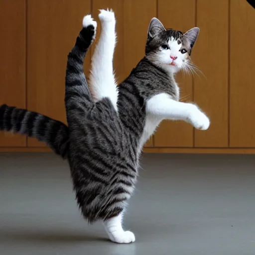 Image similar to cat dancing