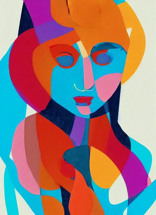 Prompt: expressive and colorful figurative illustration by artist hurca di mirko grisendi, behance