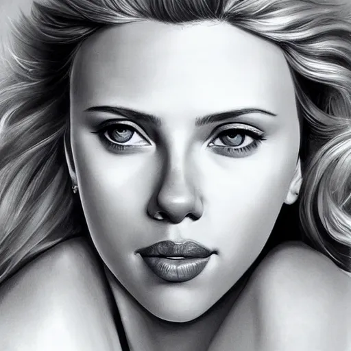 portrait of Scarlett Johansson, beautiful eyes, | Stable Diffusion ...