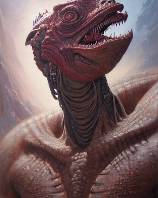 Image similar to a portrait of a yautja, ultra realistic, wide angle, intricate details, highly detailed by peter mohrbacher, hajime sorayama, wayne barlowe, boris vallejo, aaron horkey, gaston bussiere, craig mullins