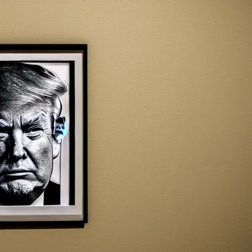 Image similar to donald trump in prison, photography, 4k