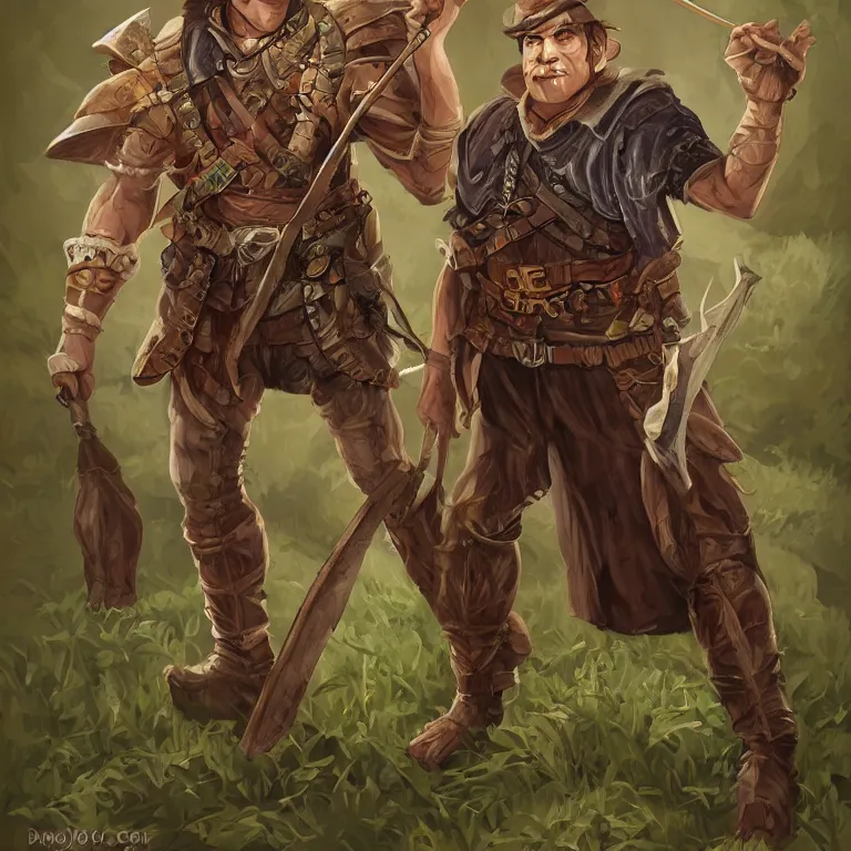 Image similar to Dungeons & Dragons, Commoner, Farmer, Character Portrait, Digital Art, Highly Detailed