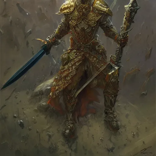 Image similar to The Legendary Sword of Death, art by Donato Giancola, Craig Mullins, digital art, trending on artstation