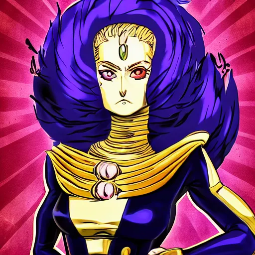 a portrait of a killer queen from jojo bizarre, Stable Diffusion