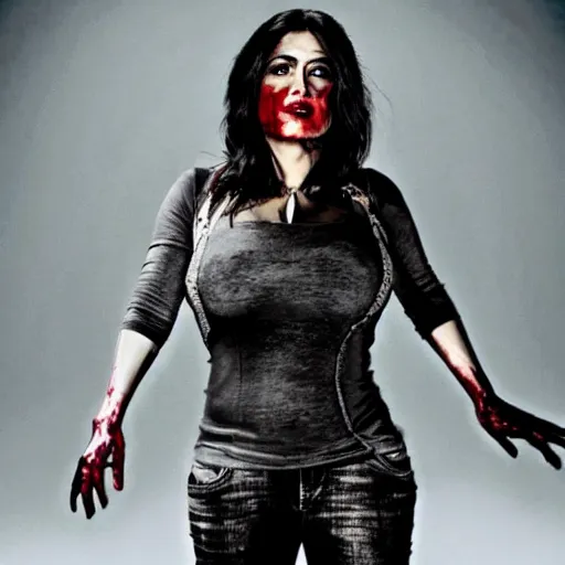 Image similar to zombie Selma Hayek