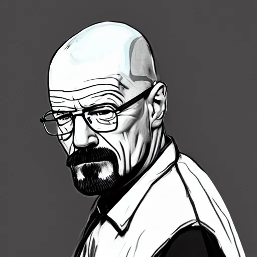 Image similar to Walter White drawn in the league of legends character splash art, digital art, trending on artstation, behance