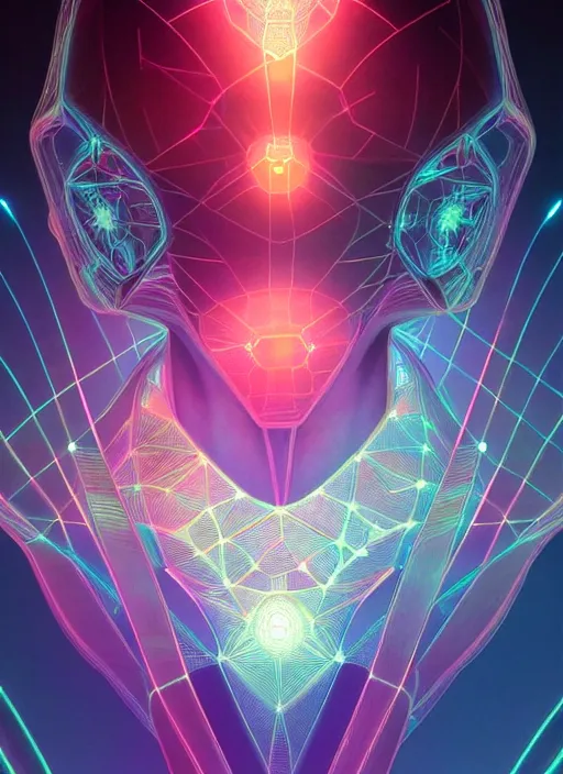 Image similar to symmetry!! holograms overlayed, tranparent 3 d graphics, water, hybrids, tech wear, scifi, glowing lights!! intricate elegant, highly detailed, digital painting, artstation, concept art, smooth, sharp focus, thin glowing wires, illustration, art by artgerm and greg rutkowski and alphonse mucha
