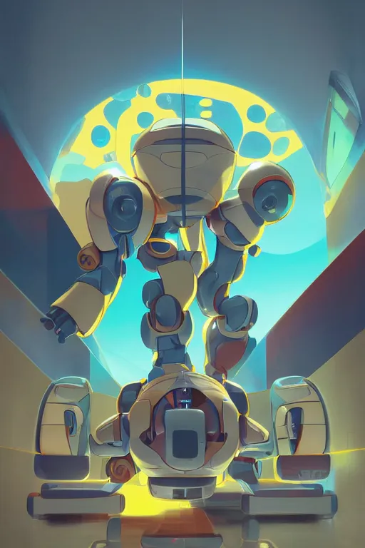 Image similar to metabots medabots medarotto medarot robot minimalist comics, behance hd by jesper ejsing, by rhads, makoto shinkai and lois van baarle, ilya kuvshinov, rossdraws global illumination ray tracing hdr radiating a glowing aura