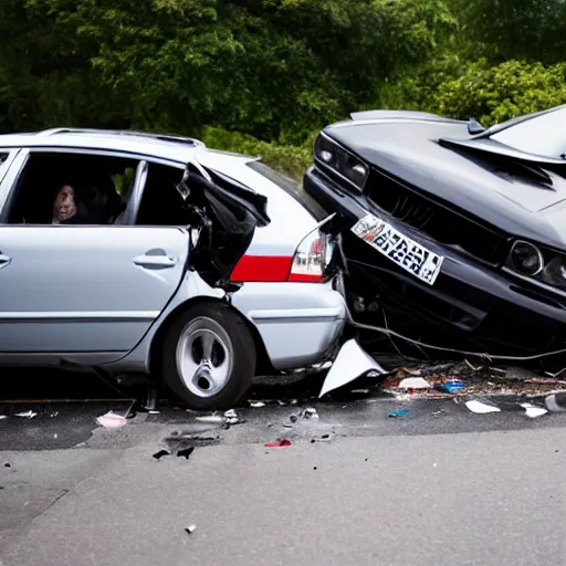 Image similar to car accident but the victims are multiple smartphones