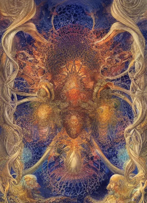 Prompt: abiogenesis, by ernst haeckel and agostino arrivabene and robert hooke and joaquin sorolla, vivid colours, intricate, elegant, extremely higly detailed, digital painting, artstation, concept art, photoshop, krita, smooth, sharp focus, full body focus, illustration, digital painting