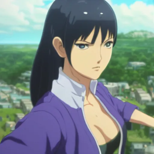 Image similar to highly detailed vfx portrait of nico robin, makoto shinkai