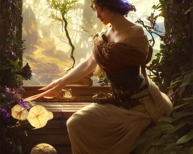 Image similar to photography of frederick judd waugh, deep focus, d & d, fantasy, intricate, elegant, highly detailed, digital painting, artstation, concept art, matte, sharp focus, illustration, hearthstone, art by artgerm and greg rutkowski and alphonse mucha
