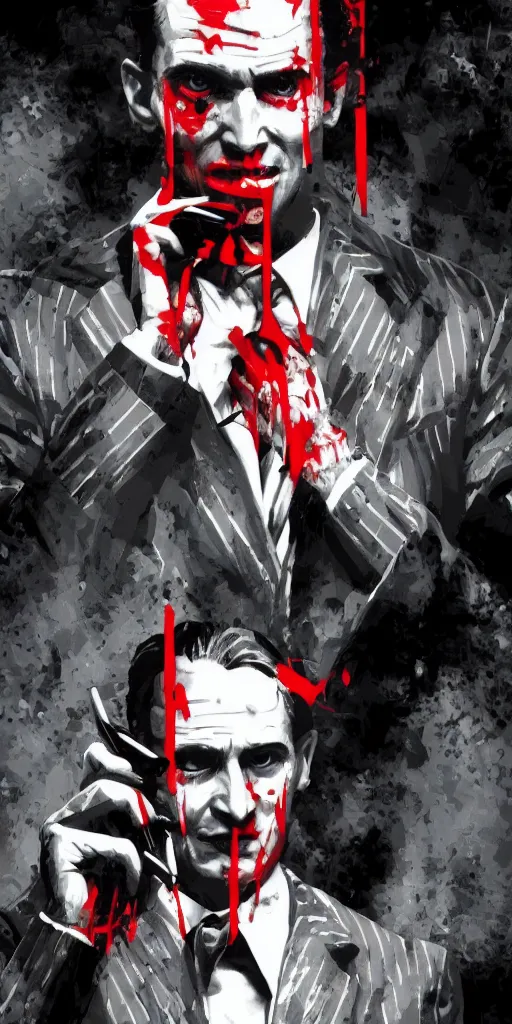 Image similar to american psycho phone wallpaper