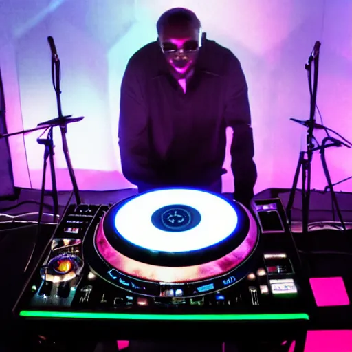 Image similar to halo on the dj decks