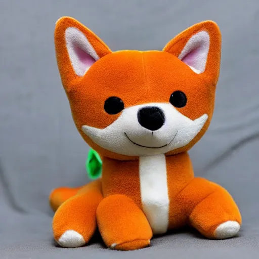 Image similar to A plushie Shiba Inu.