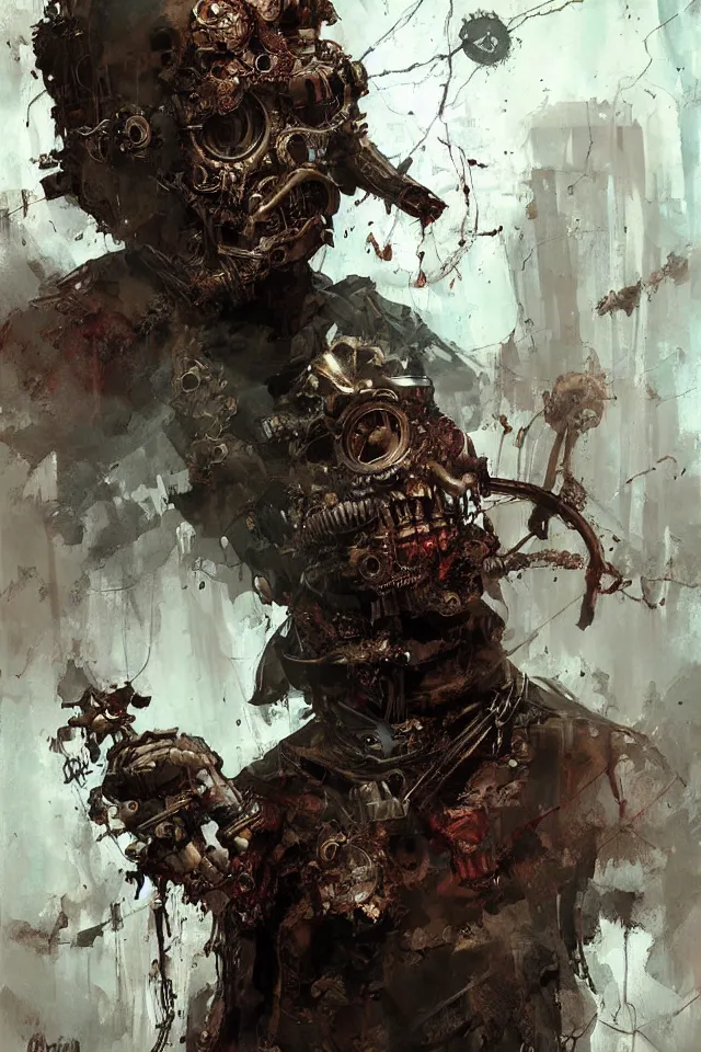 Image similar to steampunk zombie by craig mullins