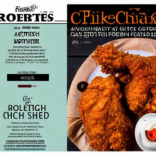 Image similar to magazine add for robert stack fried chicken wearing a trench coat unsolved mystery chicken ( sony a 7 r iv, symmetric balance, polarizing filter, photolab, lightroom, 4 k, dolby vision, photography awardm, voque, perfect face )