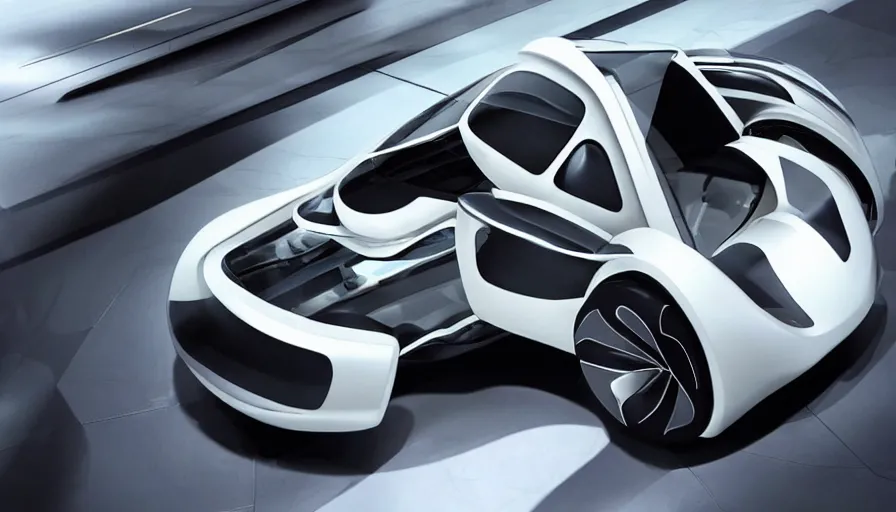 Image similar to a futuristic car design