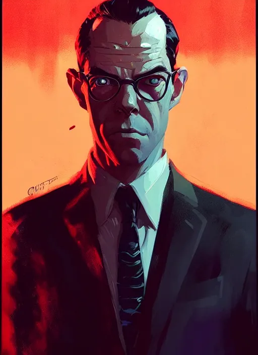 Image similar to highly detailed portrait of agent smith, epic, grandiloquent, photographic realistic background, by atey ghailan, by greg rutkowski, by greg tocchini, by james gilleard, by joe fenton, by kaethe butcher, trending on instagram, award winning details