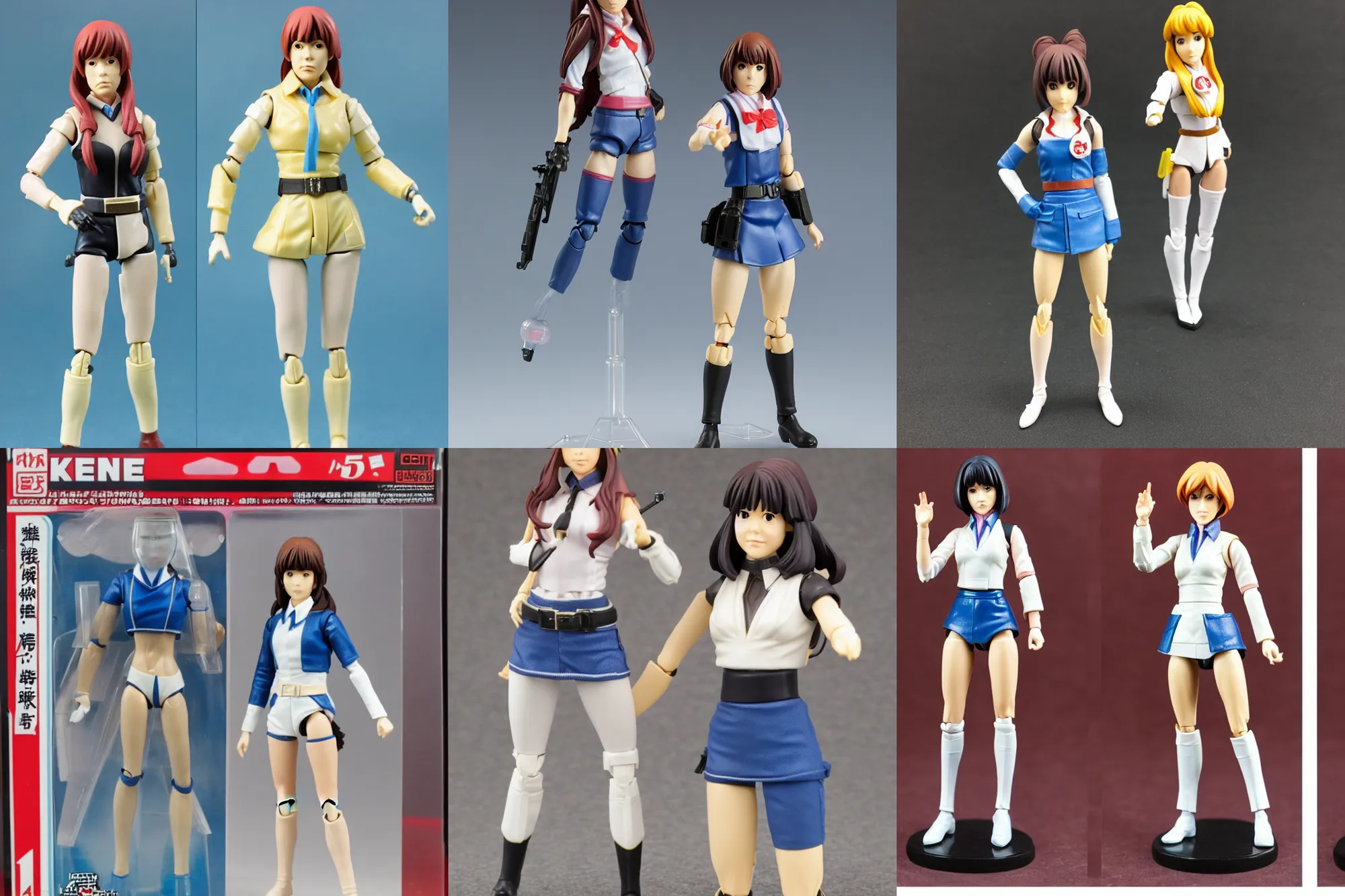 Prompt: Hanae Ichinose as a 1980's Kenner style action figure, 5 points of articulation, full body, 4k, highly detailed