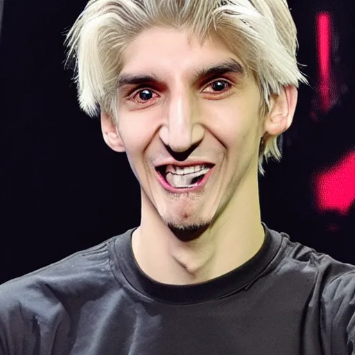 Image similar to really ugly xqc, big nose, crookedd teeth