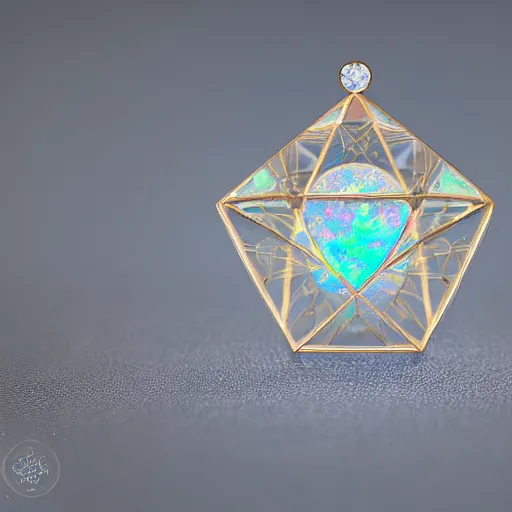 Image similar to opal crystal, orb, jewelry complex sacred geometry, artstation, 8k, magical, elegant, fantasy, highly detailed, art deco, relic, elegant, art noveau