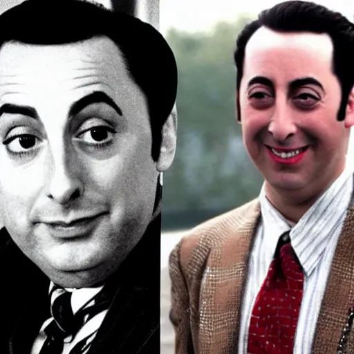 Image similar to Pee Wee Herman as Tony Soprano