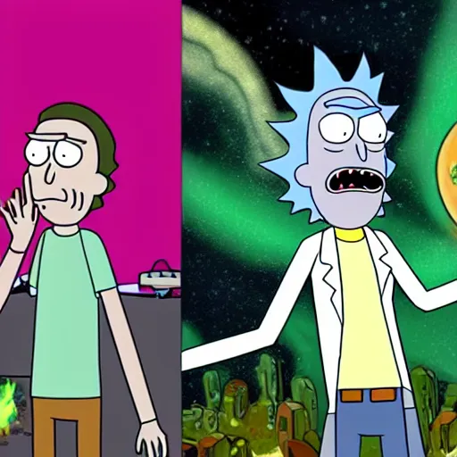 real life depictions of rick and morty | Stable Diffusion | OpenArt