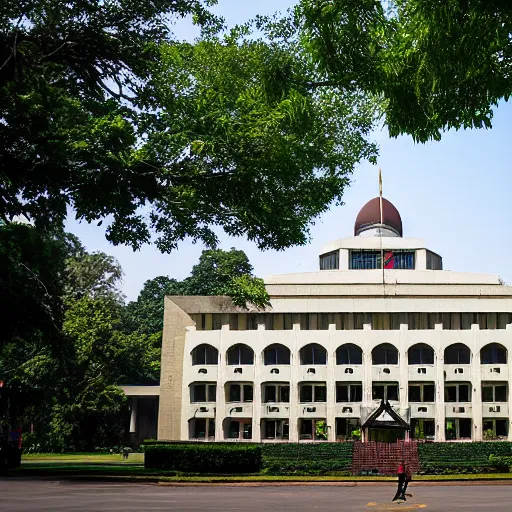 Image similar to the bangladesh parliament building in asheville, north carolina