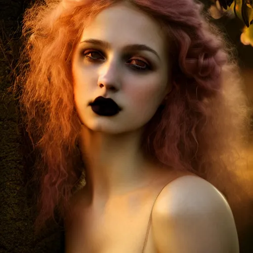 Prompt: photographic portrait of a stunningly beautiful gothic starlet renaissance female in soft dreamy light at sunset, contemporary fashion shoot, by edward robert hughes, annie leibovitz and steve mccurry, david lazar, jimmy nelsson, breathtaking, 8 k resolution, extremely detailed, beautiful, establishing shot, artistic, hyperrealistic, beautiful face, octane render