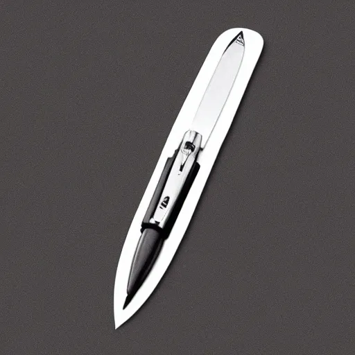 a product photo of an ink pen knife by junji ito, Stable Diffusion