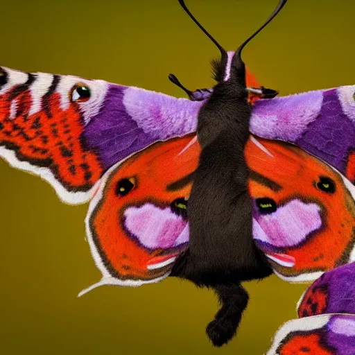 Prompt: alpaca butterfly hybrid, bold natural colors, national geographic photography, masterpiece, full shot