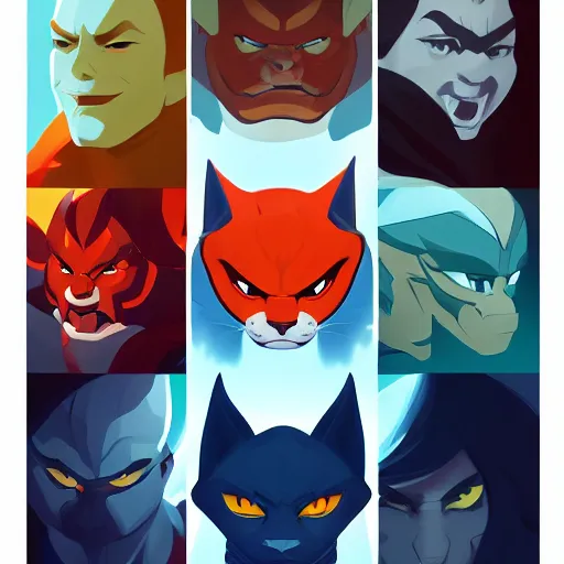 Prompt: face icon stylized minimalist thundercats, loftis, cory behance hd by jesper ejsing, by rhads, makoto shinkai and lois van baarle, ilya kuvshinov, rossdraws global illumination