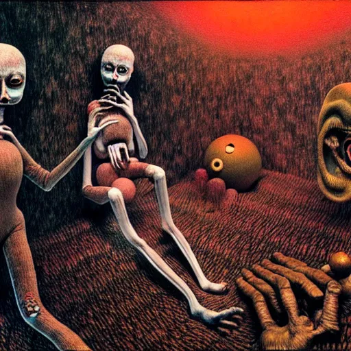 Image similar to youtube by otto dix, junji ito, hr ginger, jan svankmeyer, beksinski, claymation, hyperrealistic, aesthetic, masterpiece