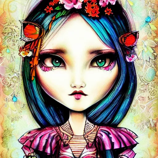 Image similar to artwork in the style of Jasmine Becket-Griffith