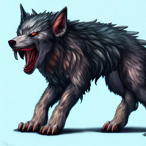 mangy wolf