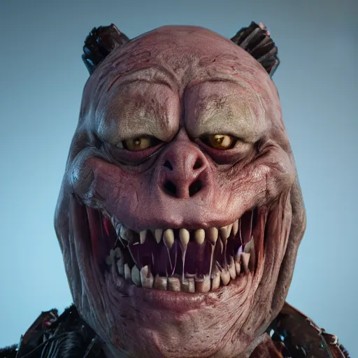 Prompt: scary and ugly animatronic, 8 k, super detailed, octane render, vfx, super realistic, unreal engine 5, cinematic