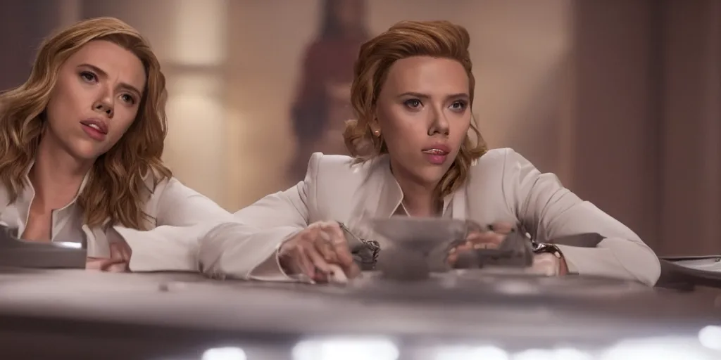 Image similar to Scarlett Johansson in a scene from The Orville