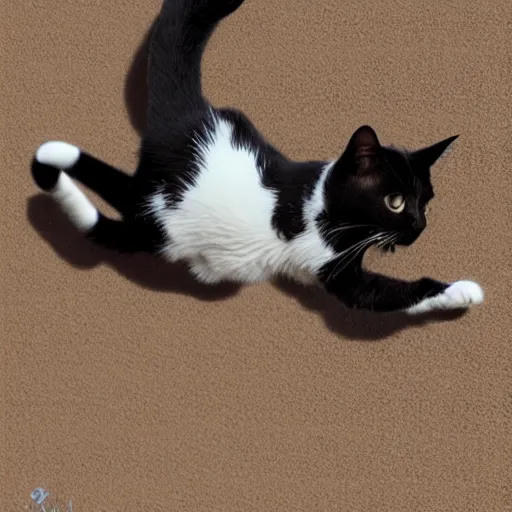 Prompt: 0 0 0 1 cat jumping