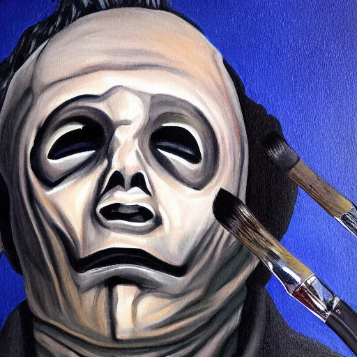 Prompt: Michael Myers Painting 4k detail