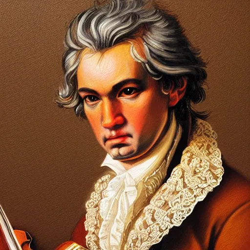 Image similar to portrait Mozart Beethoven Bach Vivaldi Handel, dynamic lighting, cinematic, establishing shot, extremely high detail, photo realistic, cinematic lighting, oil painting, intricate line drawings, 8k resolution