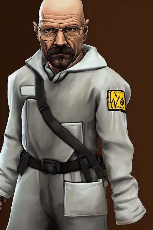 Prompt: Walter White is Medic from Team Fortress 2