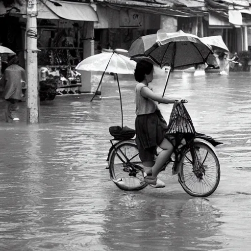 Image similar to rain season in saigon, old photos