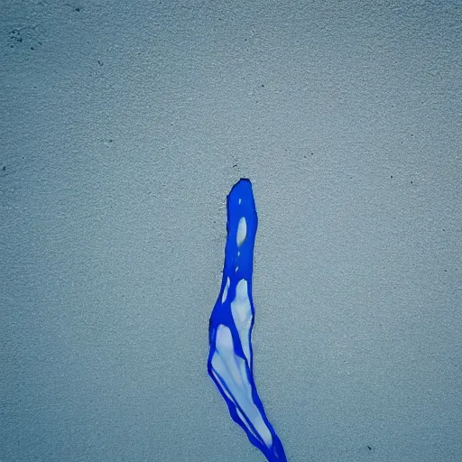 Image similar to dripping electrical blue paint across the shape of a female