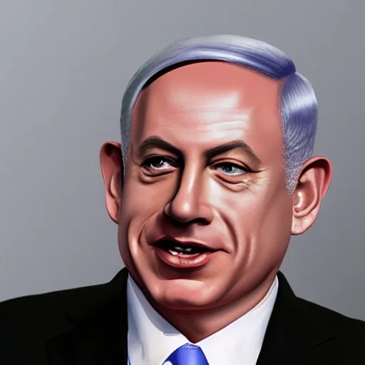 Image similar to benjamin netanyahu as disney princess